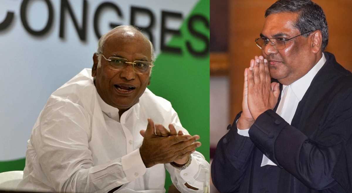 खरगे ने मुख्य न्यायाधीश बनने पर न्यायमूर्ति खन्ना को बधाई दी